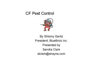 CF Pest Control By Shlomy Gantz President Blue