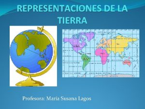 REPRESENTACIONES DE LA TIERRA Profesora Mara Susana Lagos