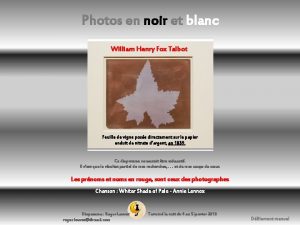 Photos en noir et blanc William Roger Henry