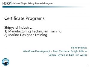 Manufacturing technician license