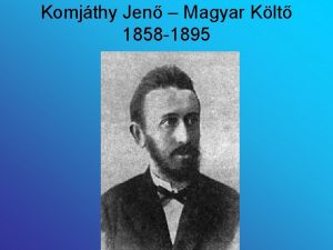 Komjthy Jen Magyar Klt 1858 1895 A XIX