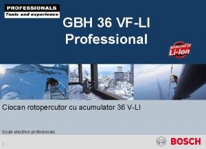 GBH 36 VFLI Professional Ciocan rotopercutor cu acumulator