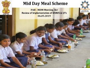 Mid Day Meal Scheme PAB MDM Meeting for