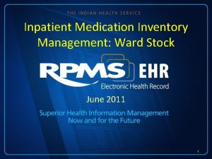 Ward stock management