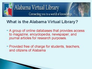 Alabama virtual library