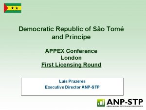 Democratic Republic of So Tom and Principe APPEX