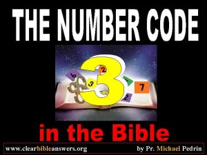 www clearbibleanswers org by Pr Michael Pedrin www