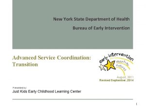 New York State Department of Health Bureau of