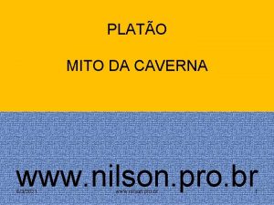 PLATO MITO DA CAVERNA www nilson pro br