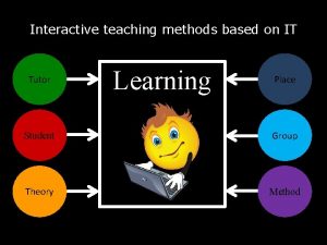 Interactive teaching methods