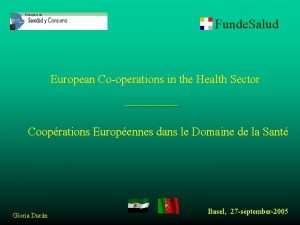 Funde Salud European Cooperations in the Health Sector