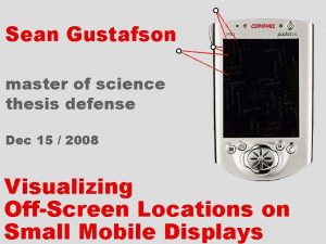 Sean Gustafson master of science thesis defense Dec