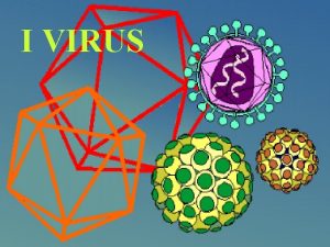 I VIRUS I virus sono organismi non classificabili