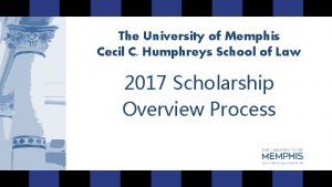 The University of Memphis Cecil C Humphreys School