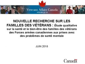 NOUVELLE RECHERCHE SUR LES FAMILLES DES VTRANS tude