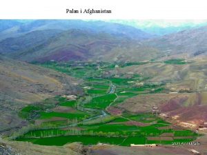 Palan i Afghanistan Fra Afghanistan til Lektorprogrammet i