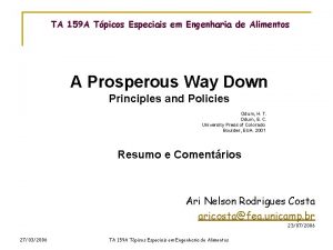 TA 159 A Tpicos Especiais em Engenharia de