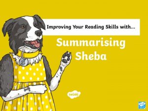 What Does Summarising Sheba Do Summarising Sheba helps