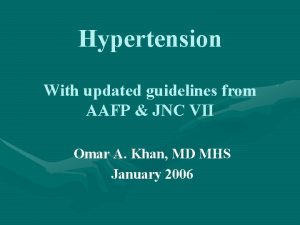 Jnc 7 hypertension