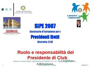 Rotary distretto 2110 organigramma