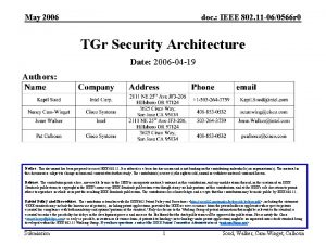 May 2006 doc IEEE 802 11 060566 r