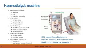 Hemodialysis machine parts and function