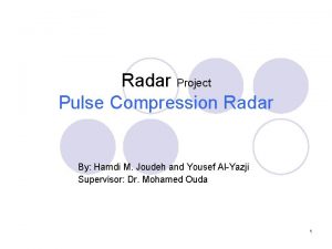 Radar Project Pulse Compression Radar By Hamdi M