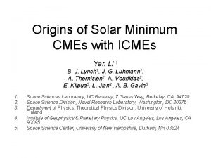 Origins of Solar Minimum CMEs with ICMEs Yan