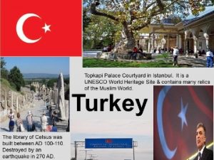 Chapter 18 Section 1 Turkey Which Turkey are