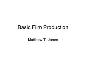 Film production