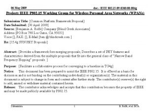06 May 2009 doc IEEE 802 15 09