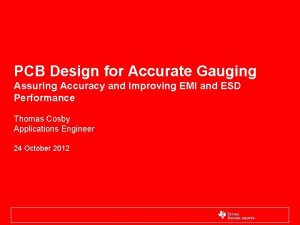 PCB Design for Accurate Gauging Assuring Accuracy and