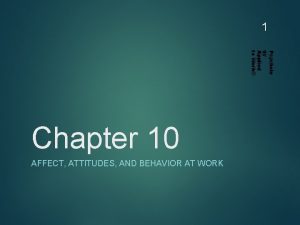 1 Psycholo gy Applied to Work Chapter 10