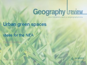 www hoddereducation co ukgeographyreview Urban green spaces Ideas