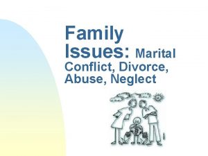 Family Issues Marital Conflict Divorce Abuse Neglect Family