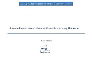 ISOLDE Nuclear Reaction and Nuclear Structure Course An