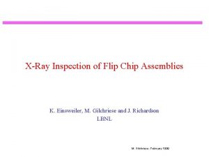 Flip chip inspection
