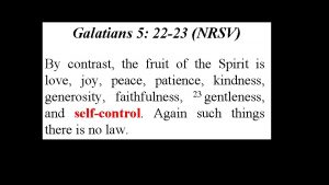 Galatians 5 nrsv