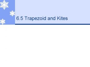 Trapezoid and kites