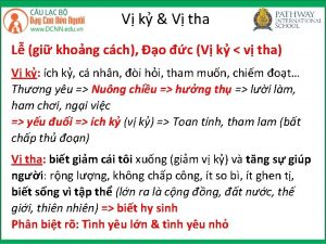 V k V tha L gi khong cch