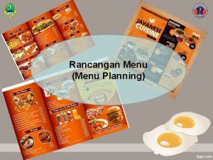Planning menu