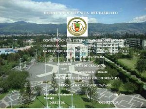 ESCUELA POLITCNICA DEL EJRCITO CONTRIBUCIN DEL SISTEMA FINANCIERO