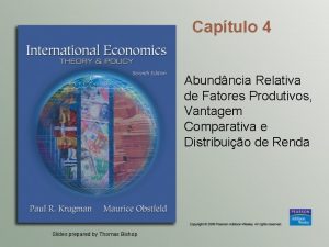 Captulo 4 Abundncia Relativa de Fatores Produtivos Vantagem