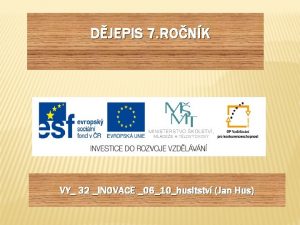 DJEPIS 7 RONK VY 32 INOVACE 0610husitstv Jan