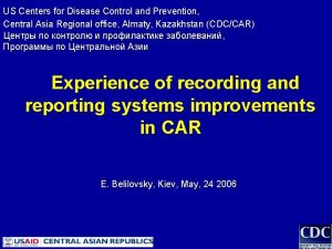 US Centers for Disease Control and Prevention Central