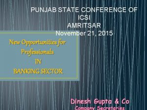 PUNJAB STATE CONFERENCE OF ICSI AMRITSAR November 21