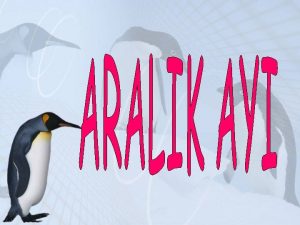 Aralık ayı kavramları