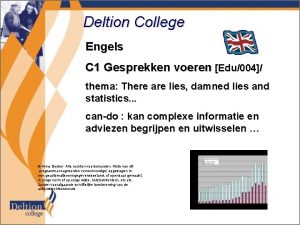 Deltion College Engels C 1 Gesprekken voeren Edu004