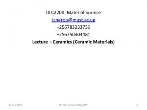 Ceramic classification