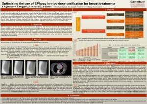 Optimising the use of EPIgray invivo dose verification